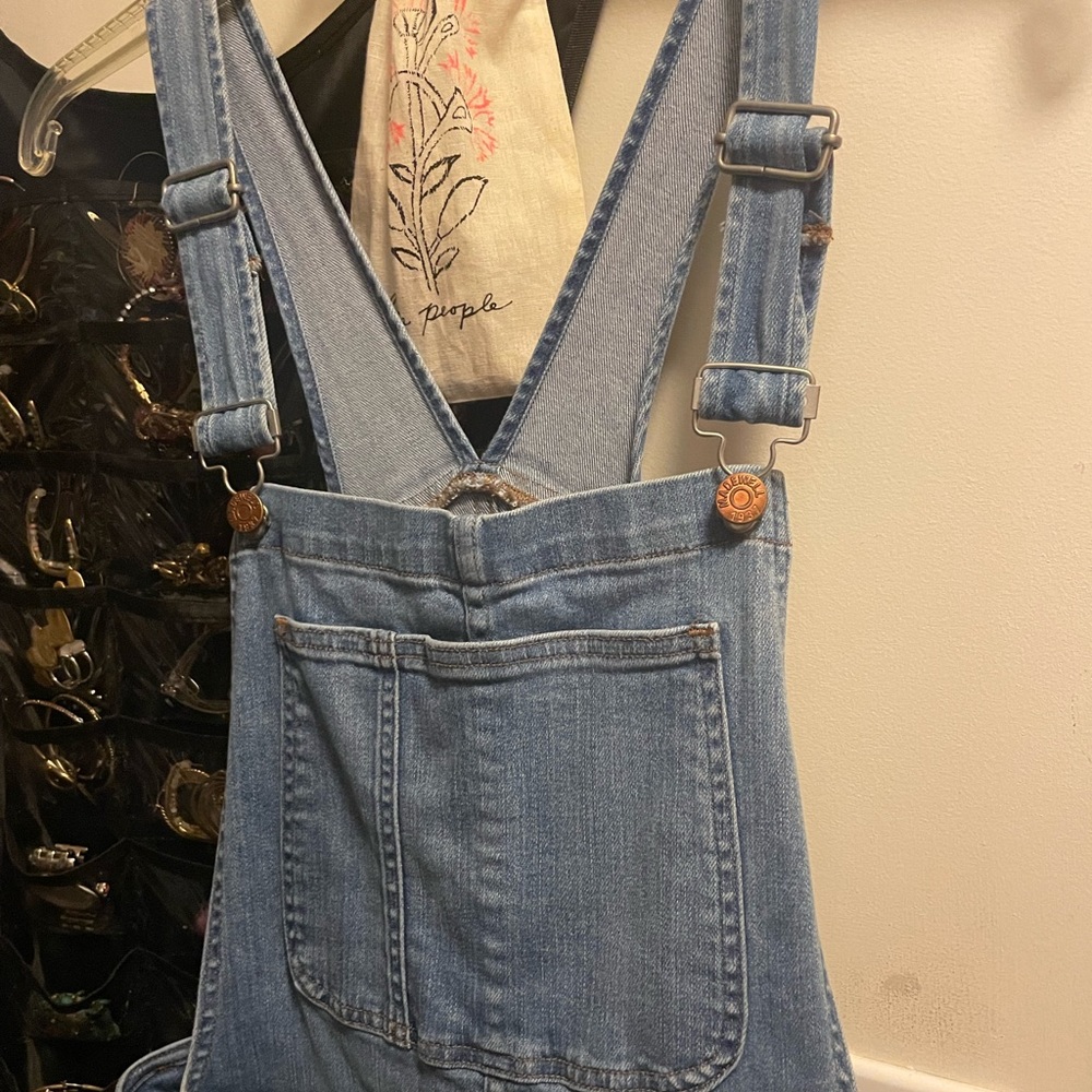 Madewell Denim Overalls size (L).
